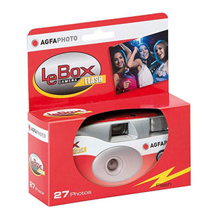 AgfaPhoto Disposable Camera 601020 LeBox APX ISO 400 27 Camera Flash (Exp: 04/2023)