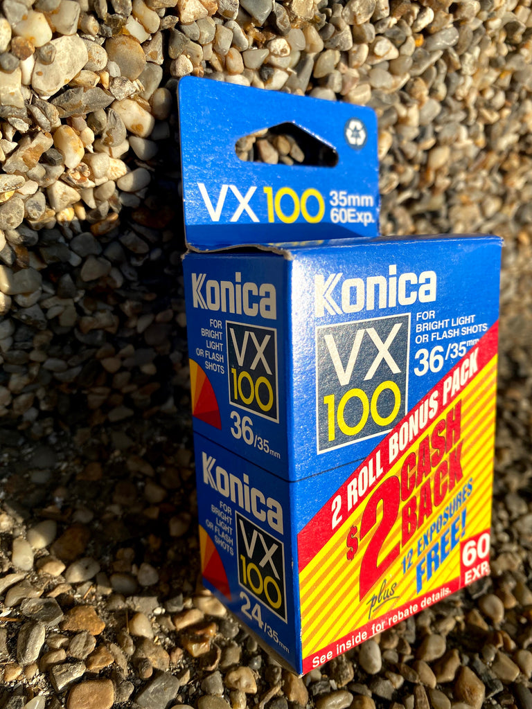 フィルムカメラ Konica miniFlash Unopened Expired Konica VX 100 Rare Expired 35mm Film- 2 rolls – Film Wholesale