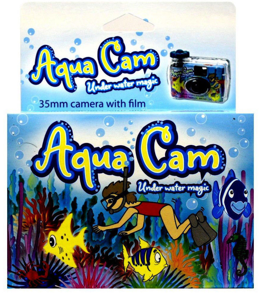 Aqua Cam Underwater Disposable Camera Waterproof Single Use 35mm 36exp