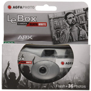 Disposable Camera AgfaPhoto LeBox Black/White APX ISO 400 Film - 36 Exposures