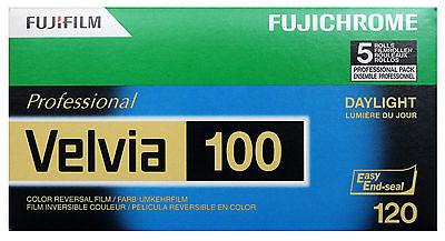 Fuji Velvia 100 120 Film Wholesale Exp. 07/2019 - (5 Rolls)