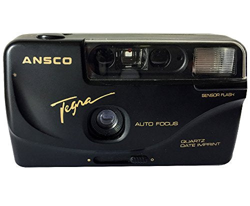 Ansco Tegra 35mm Film Camera Vintage Point & Shoot Flash Date/Time Imprint