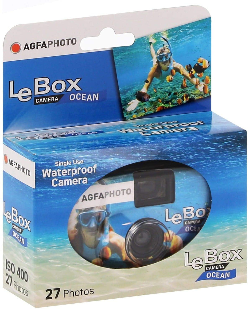 AgfaPhoto LeBox Ocean 400 Disposable Camera 27 Photos (Exp: 04/2023)