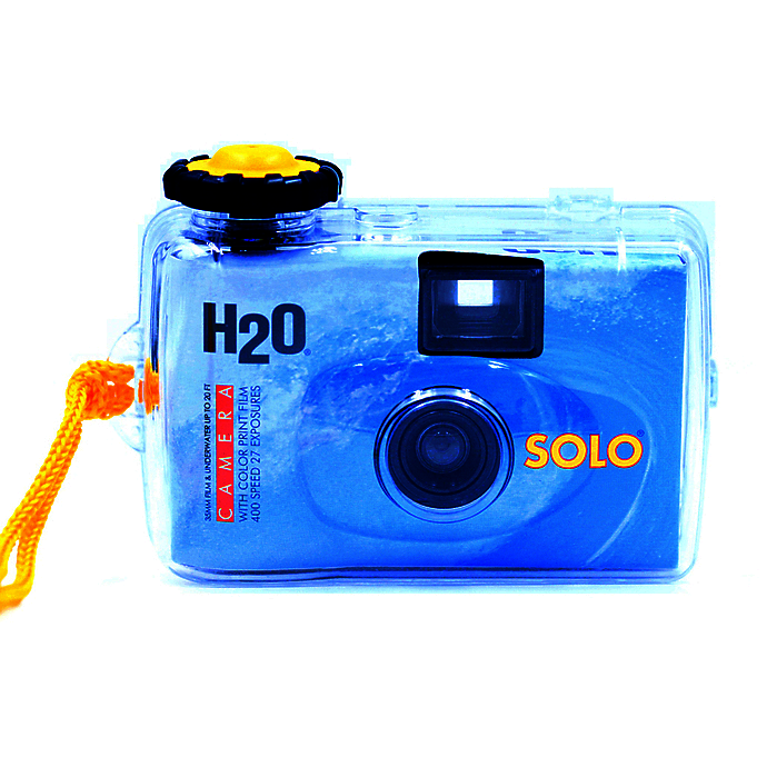 Solo H2O 35mm Disposable Underwater Camera  Single Use 400 Speed 27 Exposure Film (Exp: 01/2025)