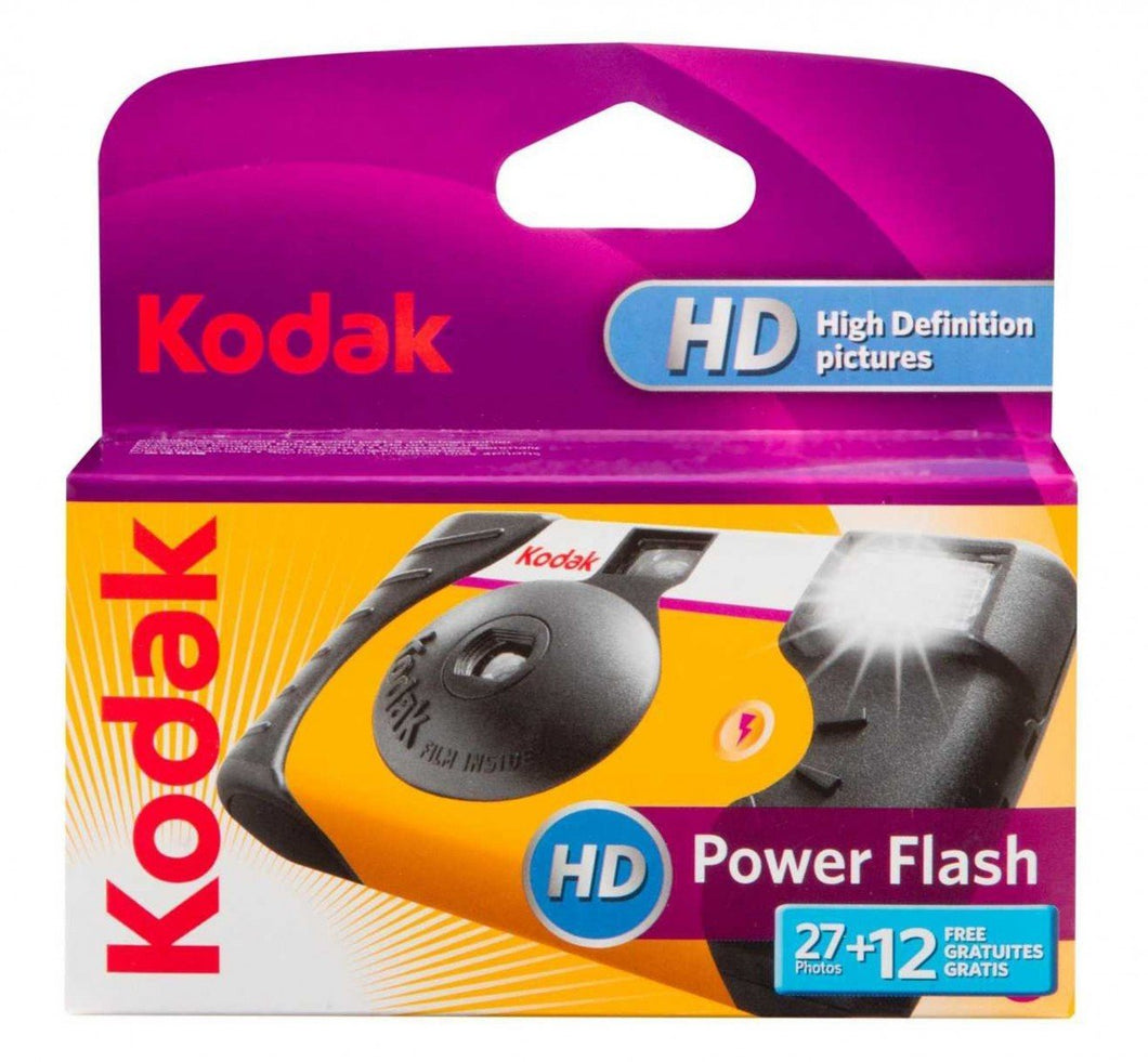 Kodak Disposable Camera Power Flash 35mm Film One Time Use 39 Exp 07/2022+