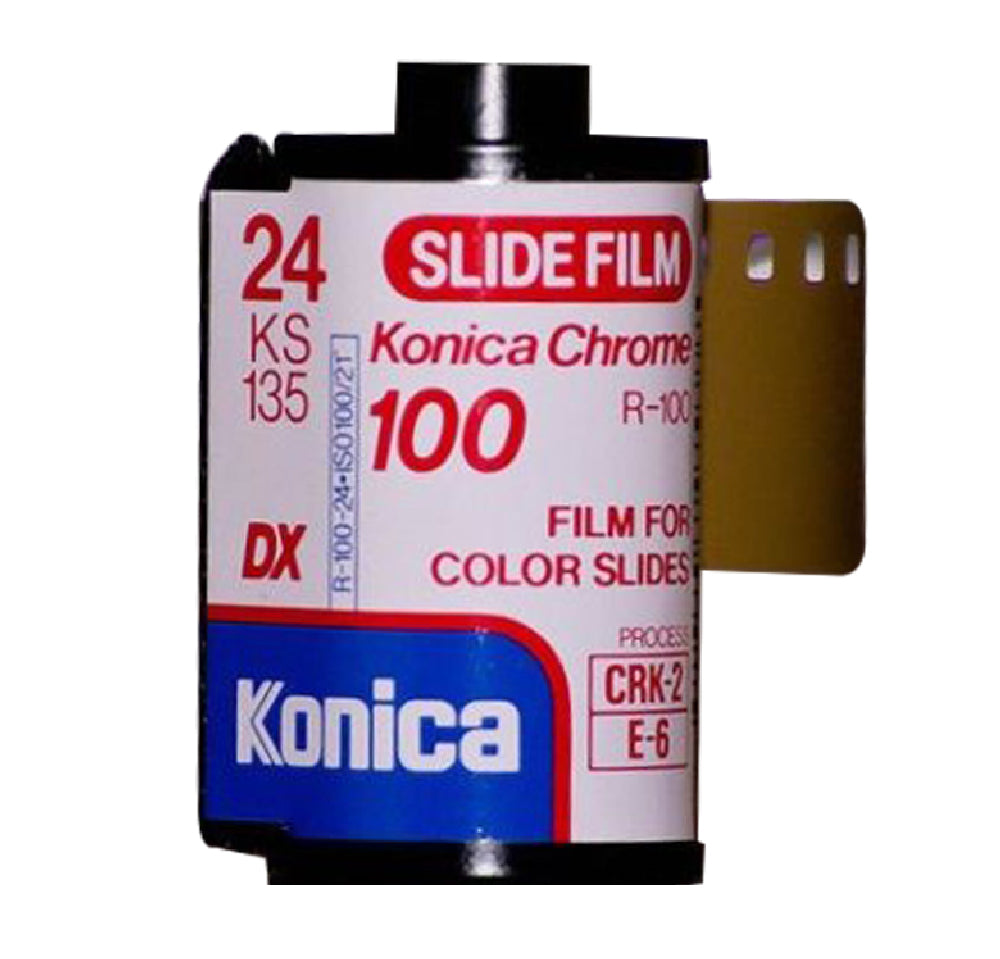 Konica Chrome 100 35mm Color Slide Film R-100 KS 135-24 Rare Lomography (Single Roll)