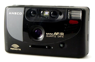 Ansco Mini AF/R 35mm Film Camera Vintage Point & Shoot Flash Date Remote