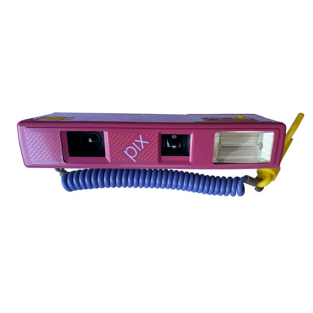 Haking Pix Electronic Flash 110 Film Camera (Pink)