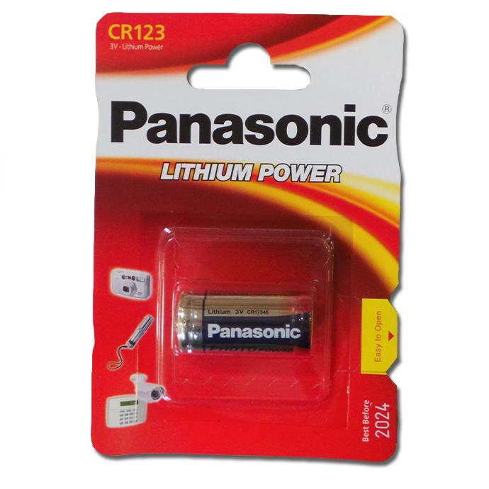 CR123A CR123 Panasonic 3V Battery-3 Volt Lithium-Camera, Photo