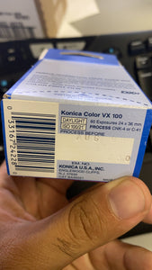 Konica VX 100 Rare Expired 35mm Film- 2 rolls