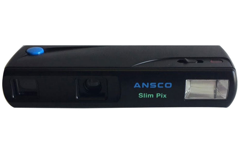 Ansco Slim Pix 110 Film Camera Vintage Point & Shoot Retro Flash
