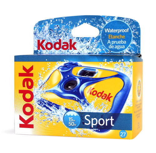 Kodak Disposable Camera Sport Underwater Waterproof 35mm Film 27Exp 09/2019